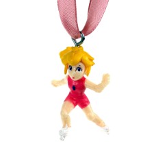 Custom Miniature Ice Skating Princess Peach Christmas Ornament Custom Miniature Ice Skating Princess Peach Christmas Ornament